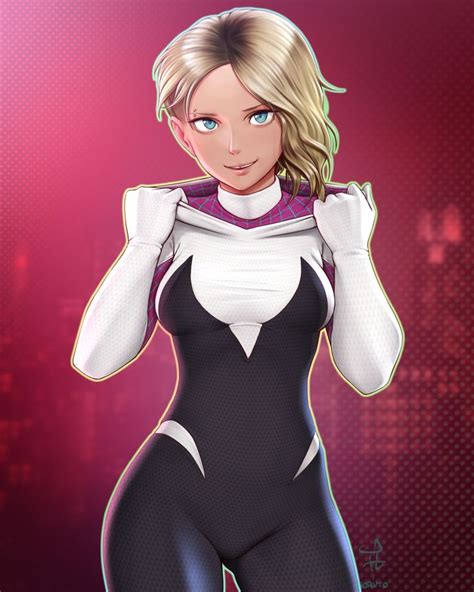 spider-gwen boobs|breasts, Spider.